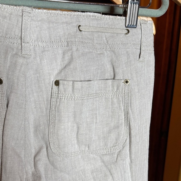 INC International Concepts Beige Linen Blend Drawstring Pants Size 2 - Picture 8 of 9